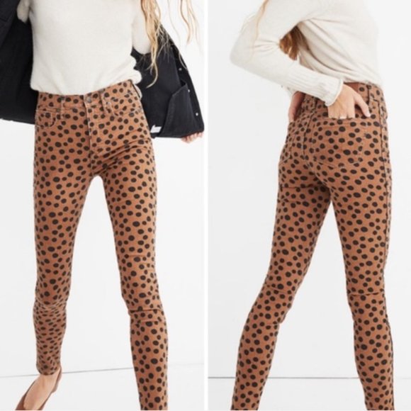 Madewell Denim - NWT Madewell High Rise Leopard Dot Skinny Jean 26